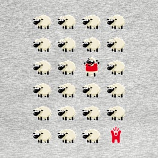 Red Shirt - Unique Sheep - Happy-Me T-Shirt